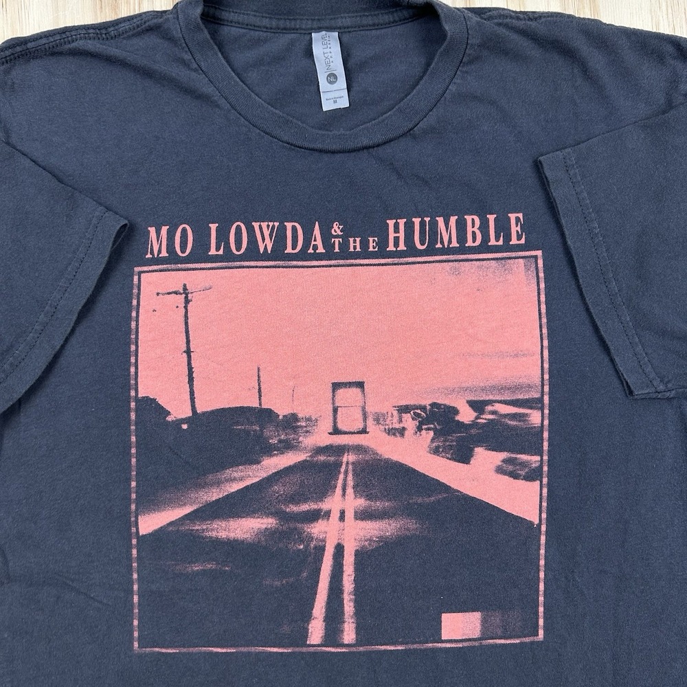 Mo Lowda And The Humble Tour T Shirt Gray Medium M Fitted Indie Rock Concert Tee